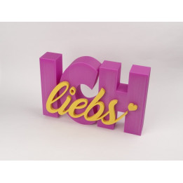 Aufsteller "ICH liebs"