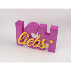 Aufsteller "ICH liebs"
